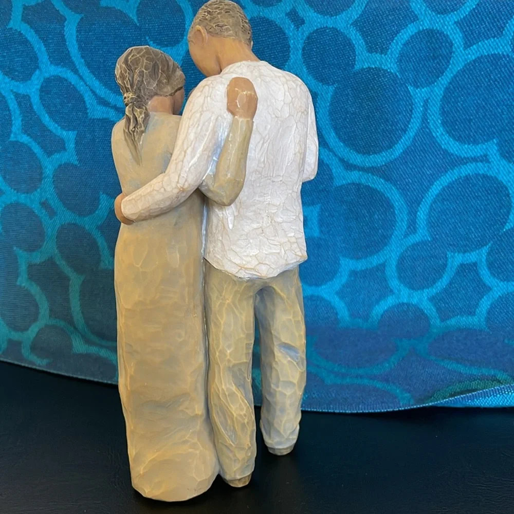 Family Figurine with Baby Willow tree 2013 “We are Three”